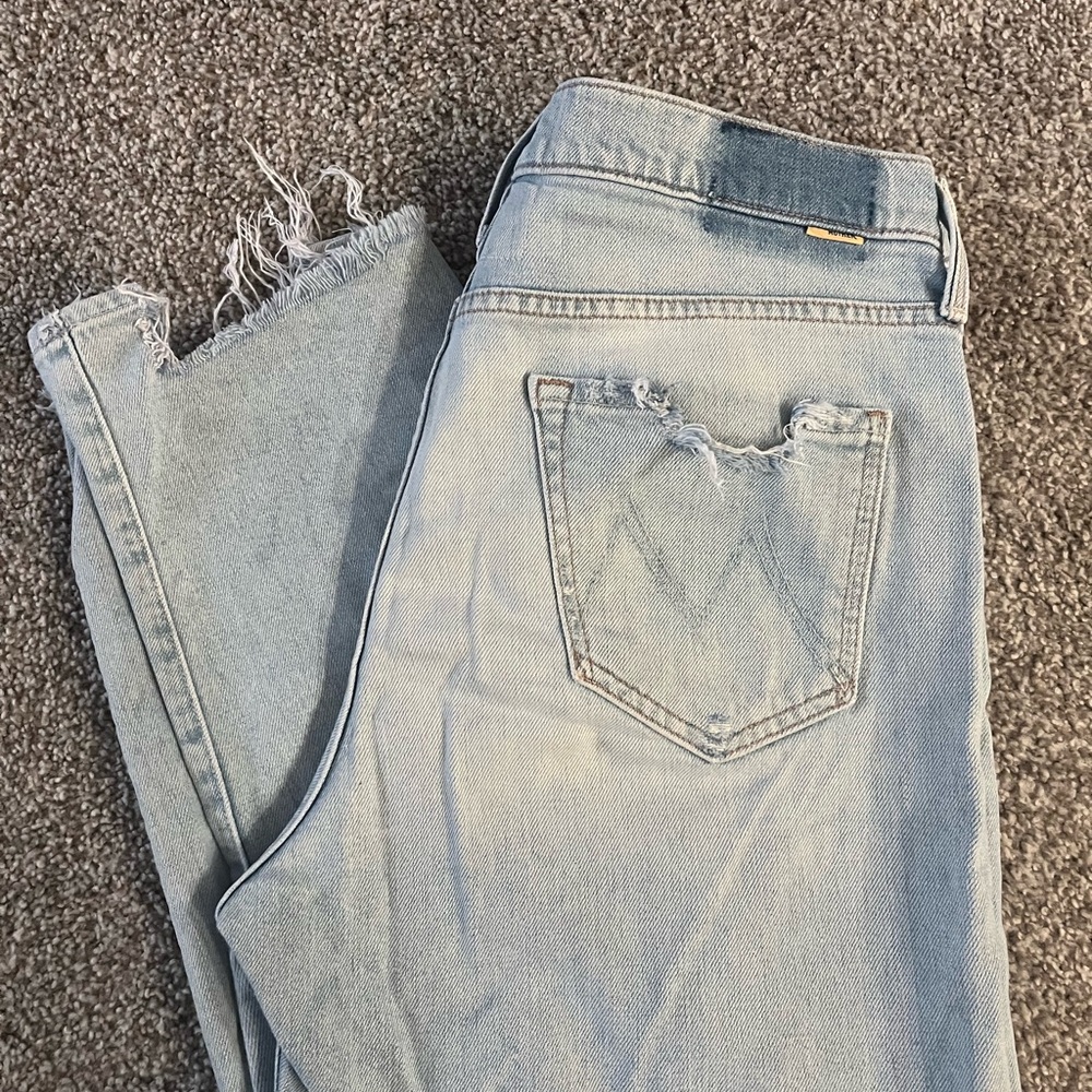 Mother Denim Distressed Boyfriend Jeans